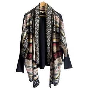 Love stitch open draping boho cardigan NWT